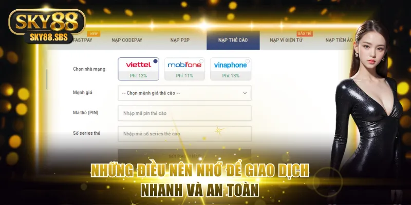 Những điều nên nhớ để giao dịch nhanh và an toàn