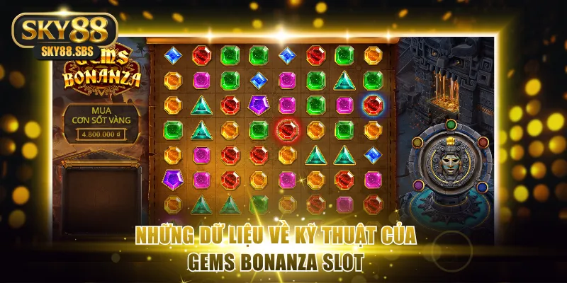 Những dữ liệu về kỹ thuật của Gems Bonanza slot